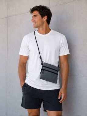 NWT Cordura Advanced Fabric Accessory Utility Pouch Dark Grey and Black